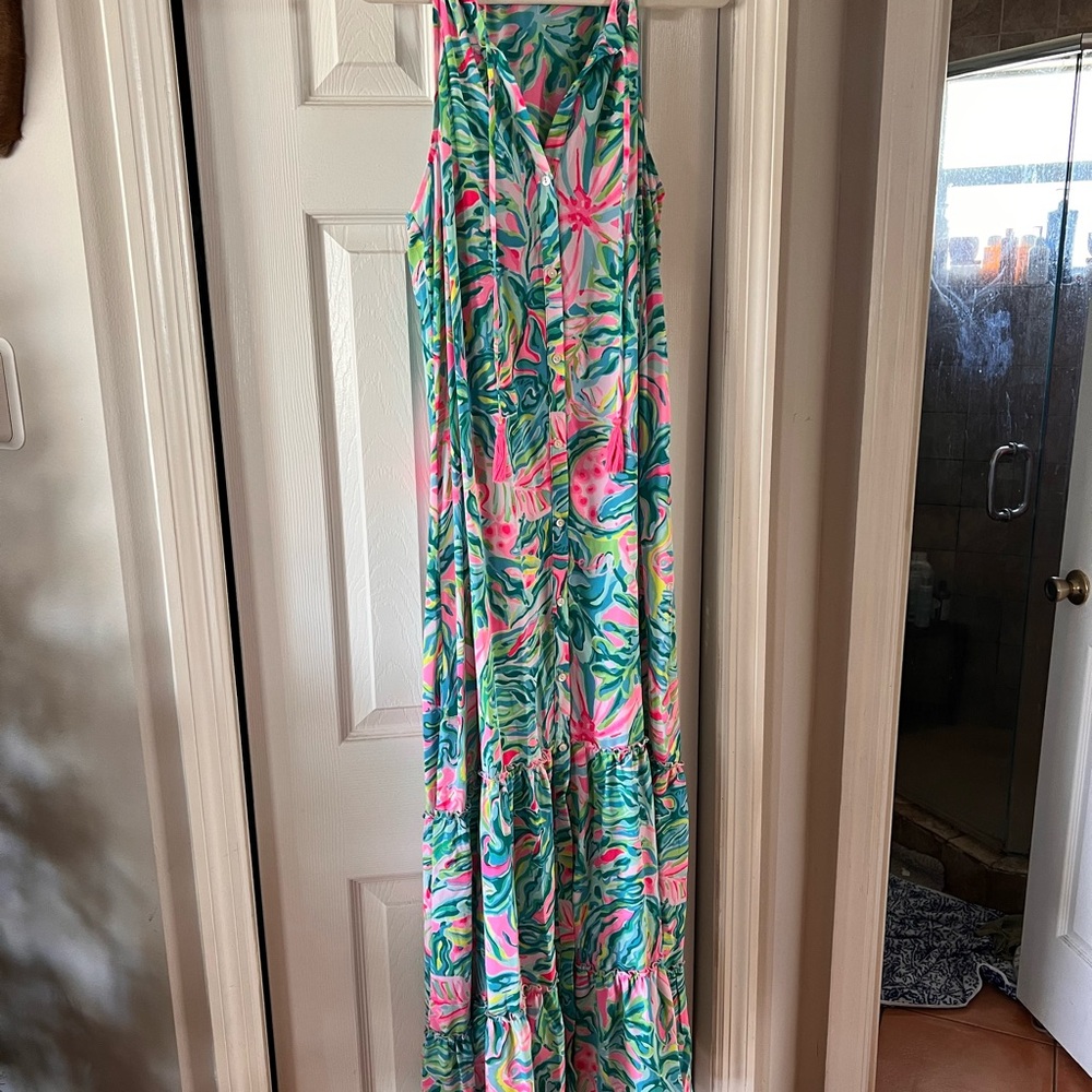 Lilly Pulitzer: NWOT Luliana Tiered Maxi Dress